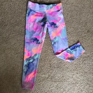 PINK Victoria’s Secret pastel/watercolor leggings